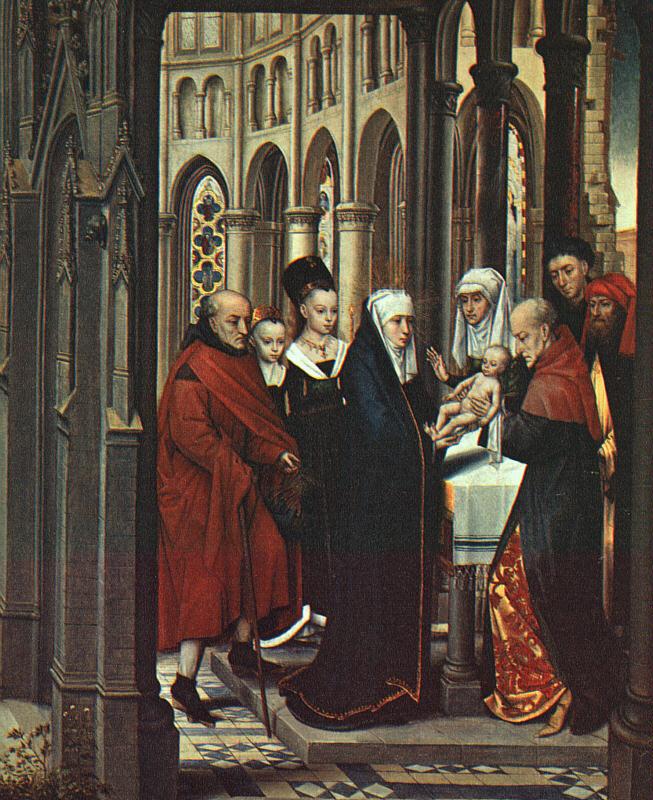 MEMLING, Hans The Presentation in the Temple ag France oil painting art